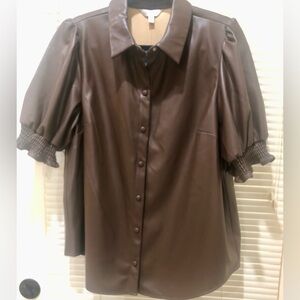 Elegant Brown Women's Top